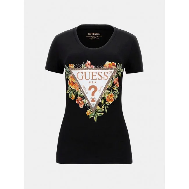 Camiseta Guess Negra Mujer