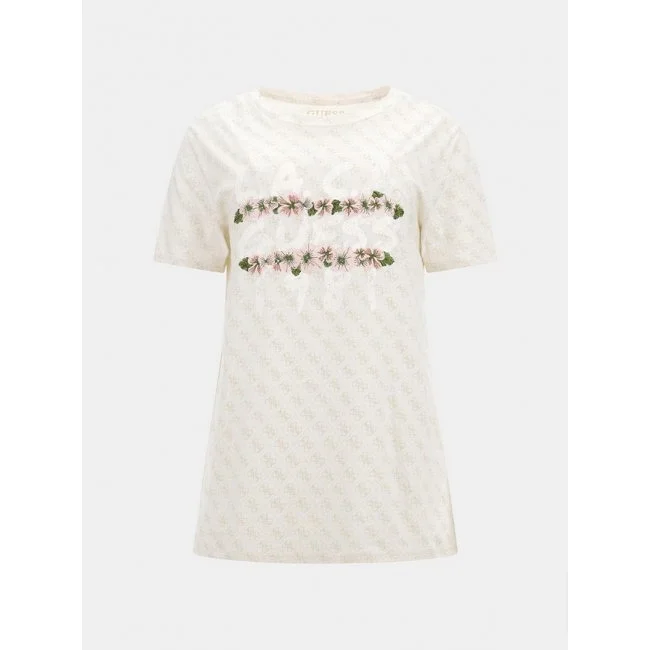 Camiseta Guess Beige Mujer