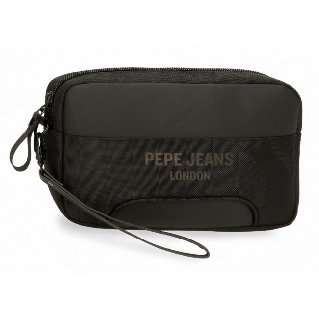 Neceser Pepe Jeans Negro Logo Frontal