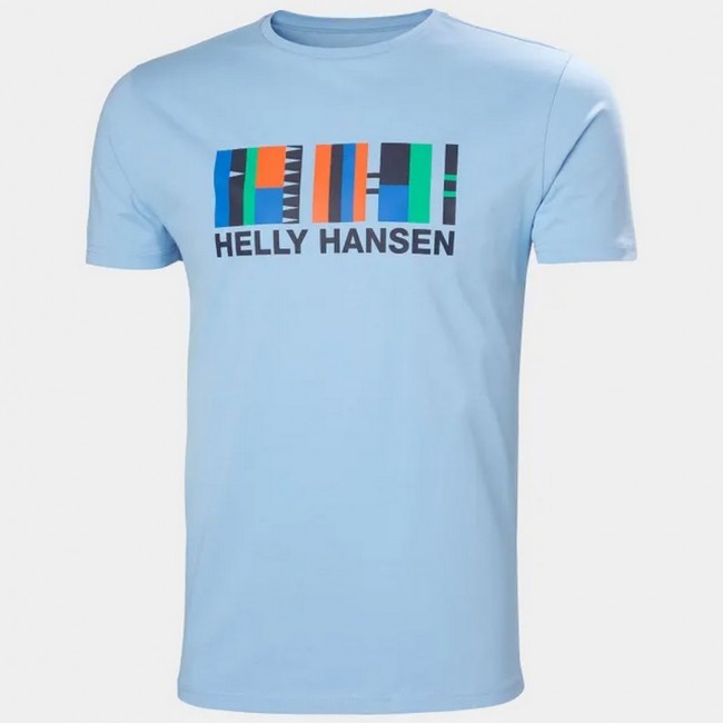 Camiseta Helly Hansen Azul Logo Frontal