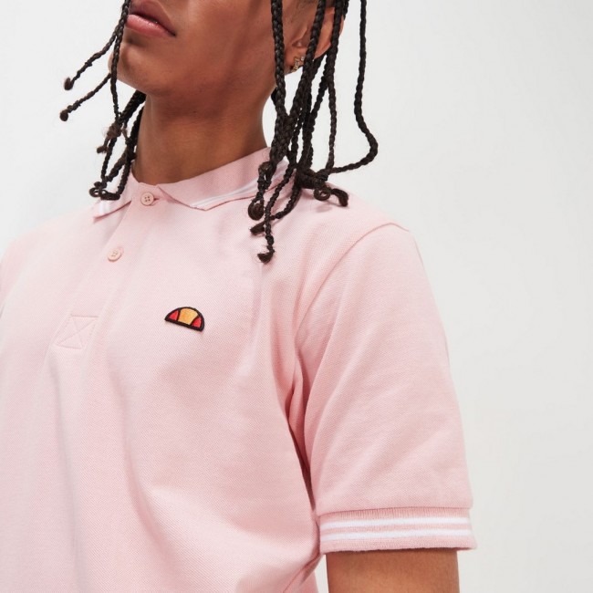 Polo Ellesse Rosa Logo Pequeno