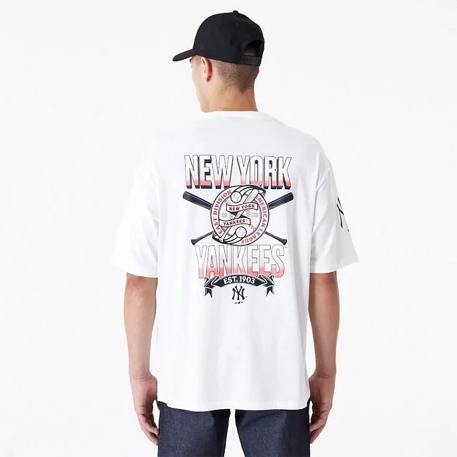 Camiseta New Era Blanca Hombre Camiseta New Era Blanca Hombre