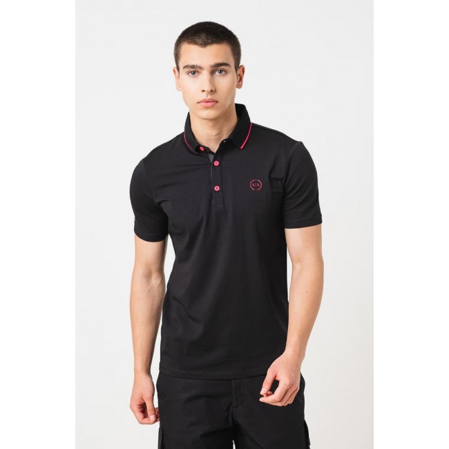 Polo Armani Exchange Hombre Negro