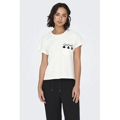 Camiseta ONLY Mujer Blanca 2