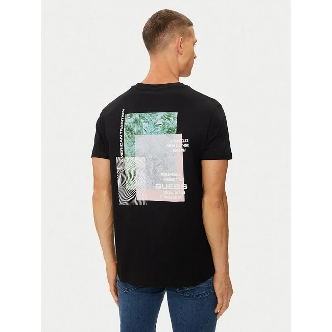 Camiseta Guess Hombre Negra
