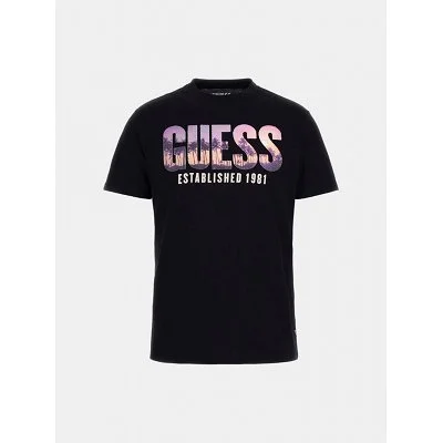 Camiseta Guess Hombre Negra