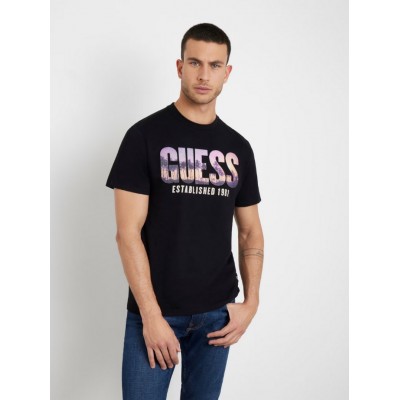 Camiseta Guess Hombre Negra 2