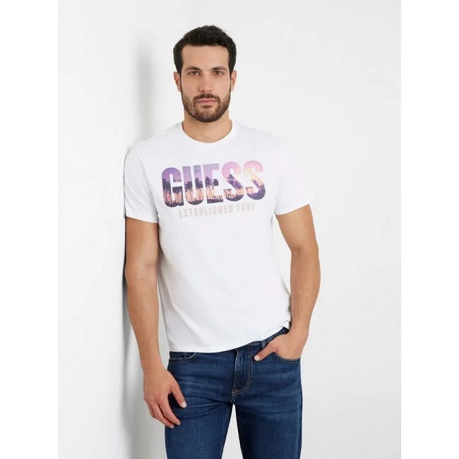 Camiseta Guess Hombre Blanca