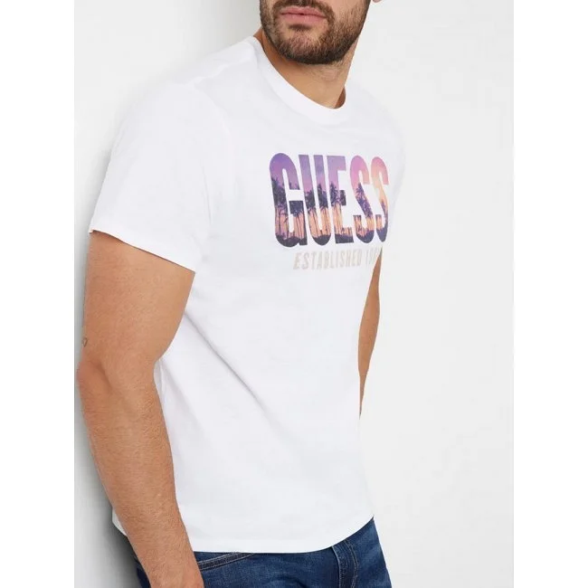 Camiseta Guess Hombre Blanca
