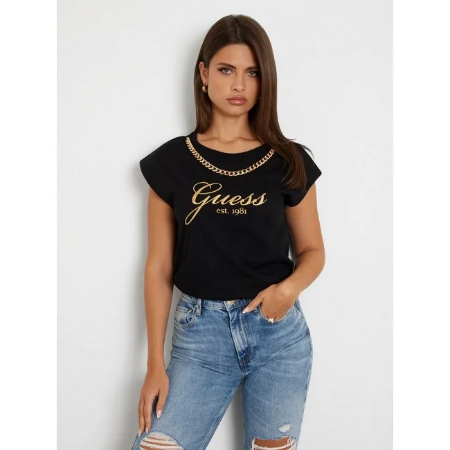 Playera Guess Negra Guess Camisetas Mujer Rebajas Camiseta Guess