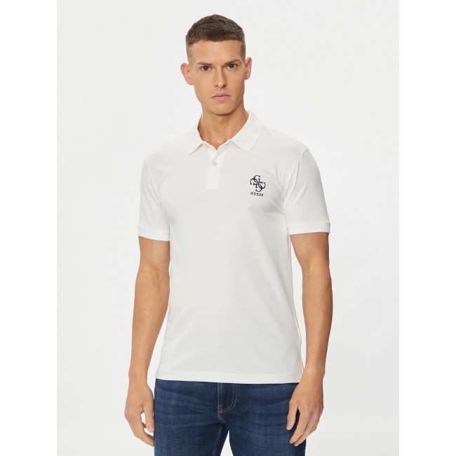 Polo Guess Hombre Blanco