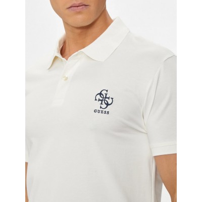 Polo Guess Hombre Blanco 2