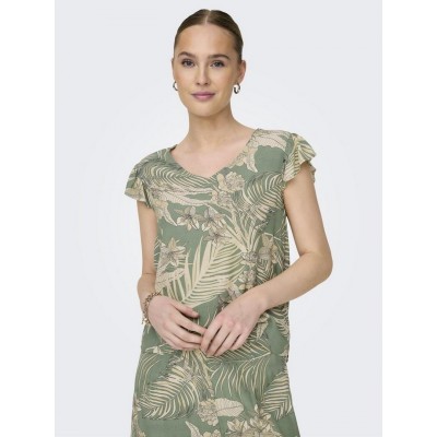 Camiseta ONLY Mujer Verde... 2