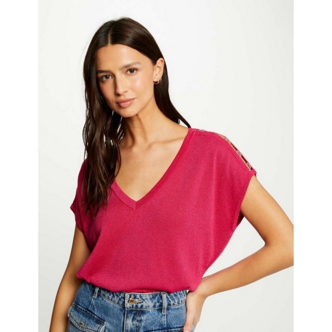 Camiseta Morgan Mujer Fucsia