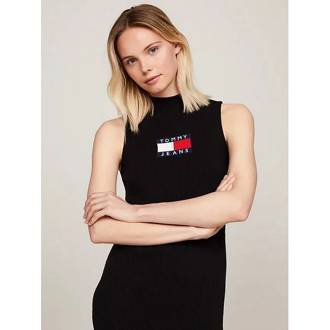 Vestido Tommy Hilfiger Negro Mujer