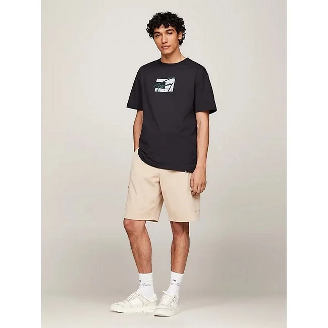 Camiseta Tommy Hilfiger Negra Hombre Camiseta Tommy Hilfiger Negra Hombre