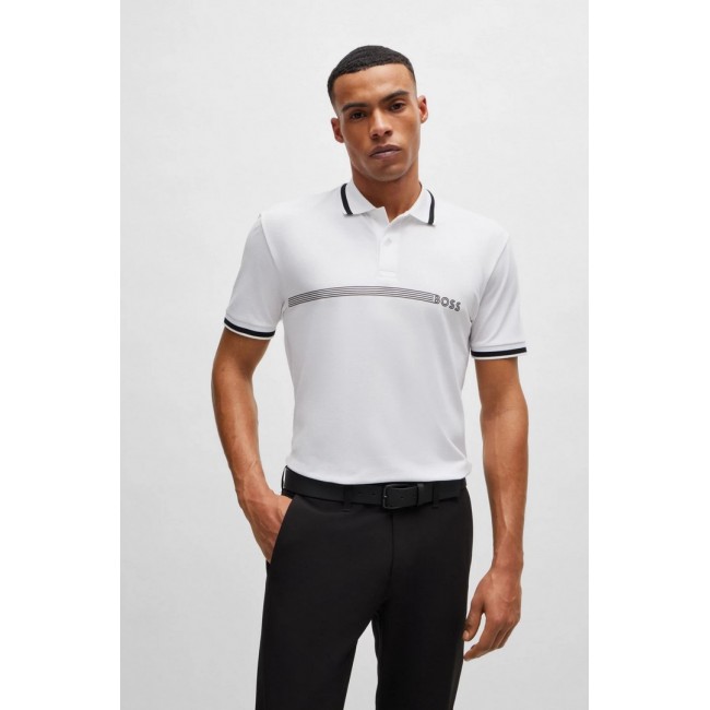 Polo Boss Hombre Blanco