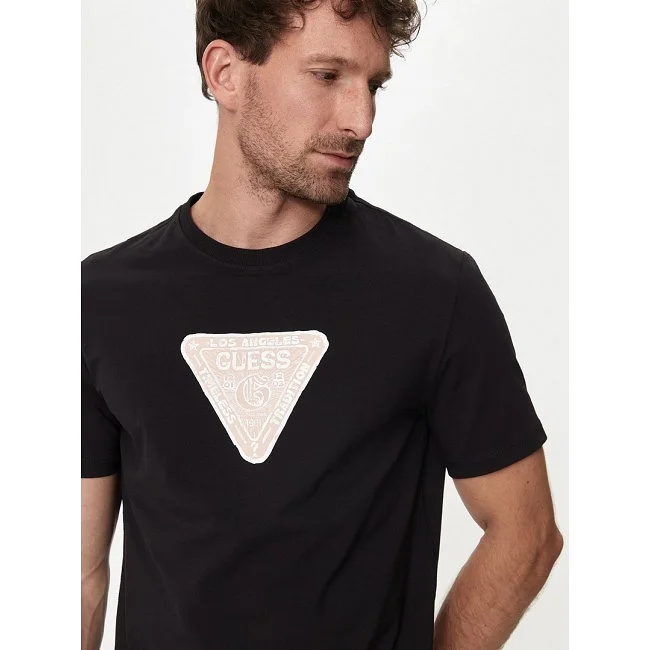 Camiseta Guess Hombre Negra