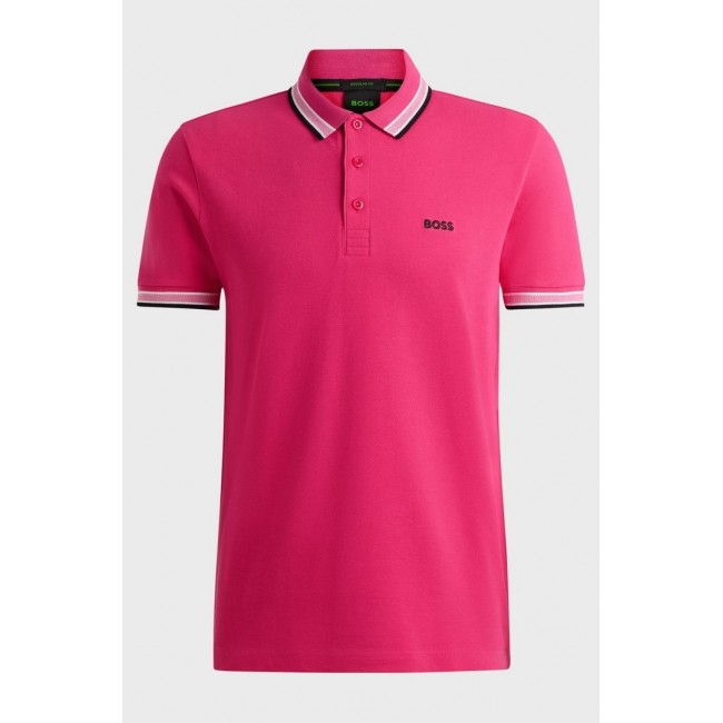 Polo Boss Hombre Fucsia