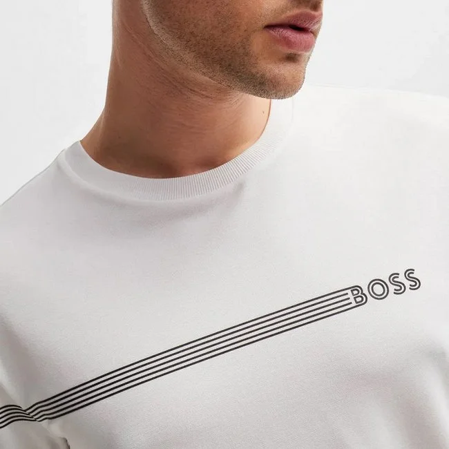 Camiseta Boss Hombre Blanca