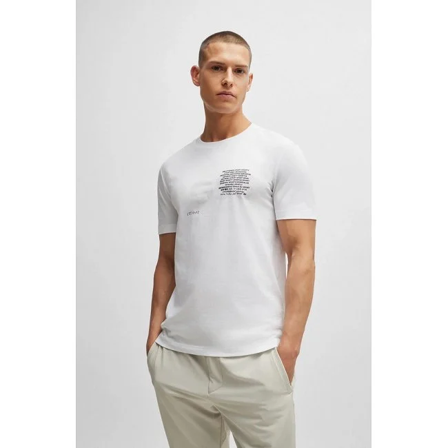 Camiseta Boss Hombre Blanca