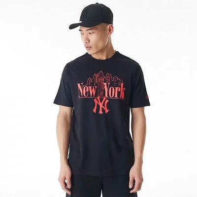 Camiseta New Era Hombre Negra