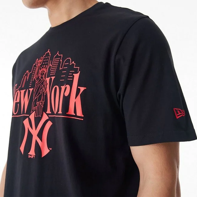 Camiseta New Era Hombre Negra Camiseta New Era Hombre Negra