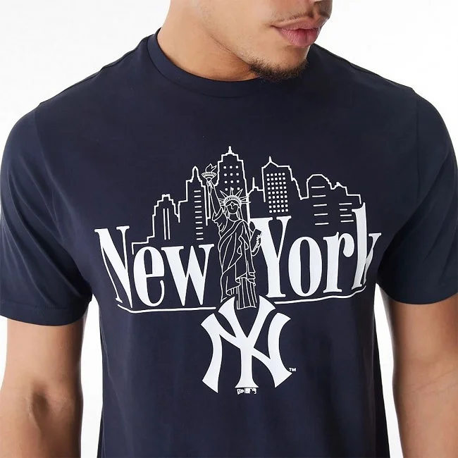 Camiseta New Era Azul Marino Hombre