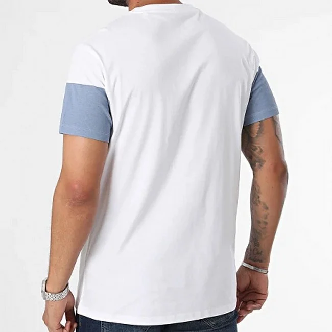 Camiseta Guess Hombre Blanca y Azul
