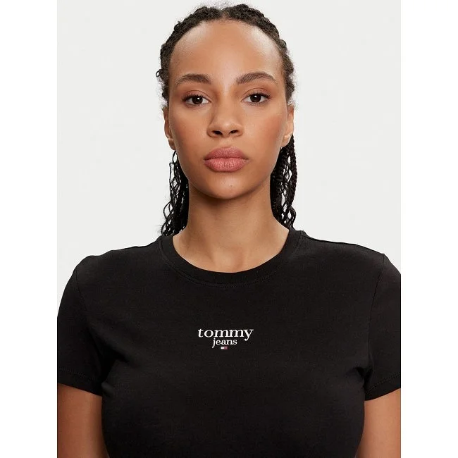 Camiseta Tommy Hilfiger Negra Mujer Camiseta Tommy Hilfiger Negra Mujer