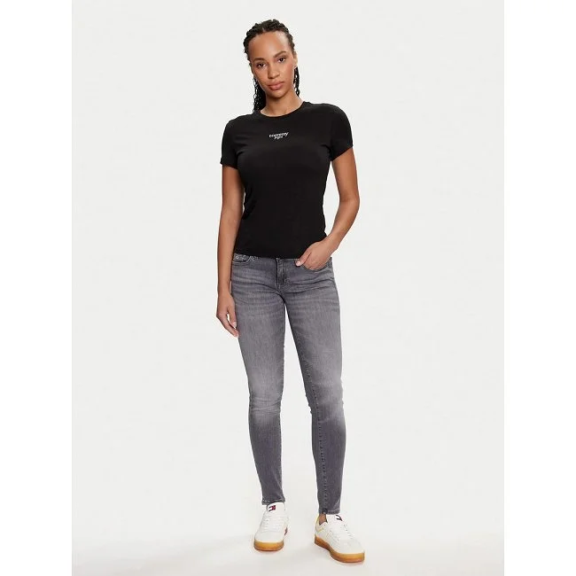 Camiseta Tommy Hilfiger Negra Mujer Camiseta Tommy Hilfiger Negra Mujer