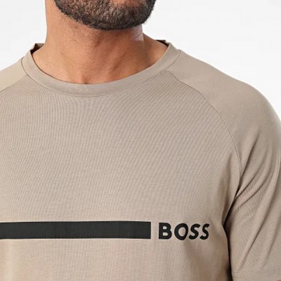 Camiseta Boss Beige Hombre 2