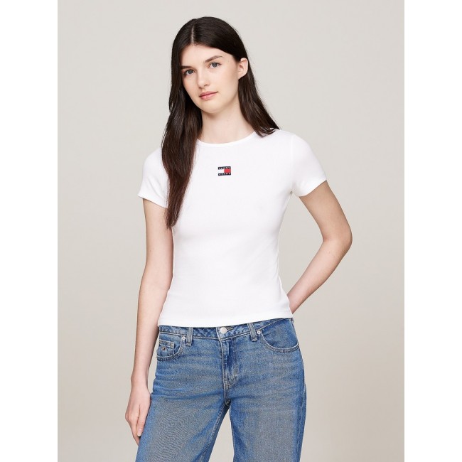 Camiseta blanca tommy hilfiger mujer on sale