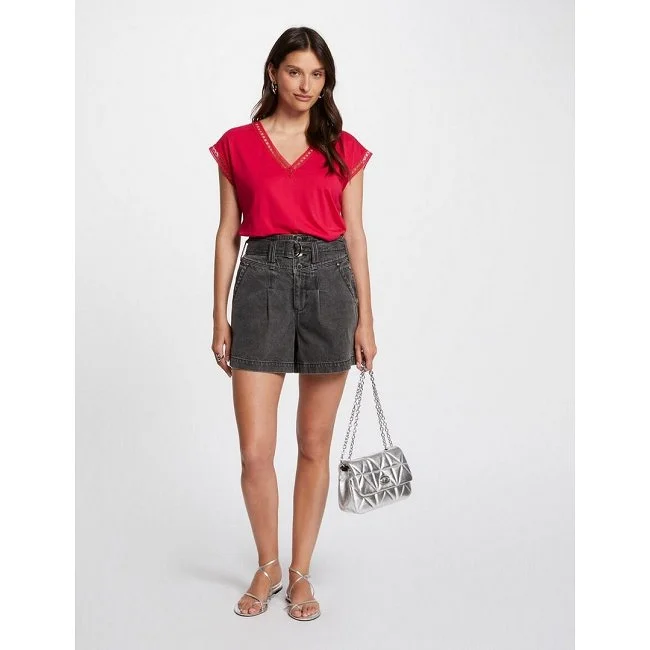 Camiseta Morgan Mujer Fucsia