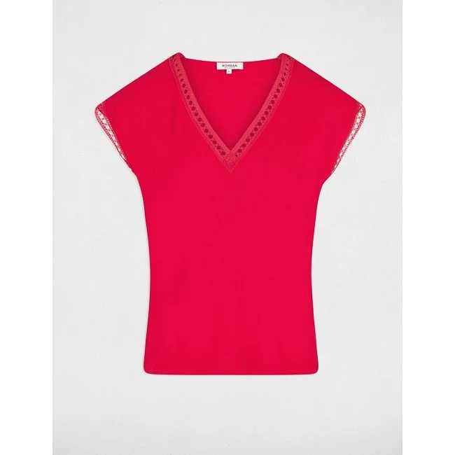 Camiseta Morgan Mujer Fucsia