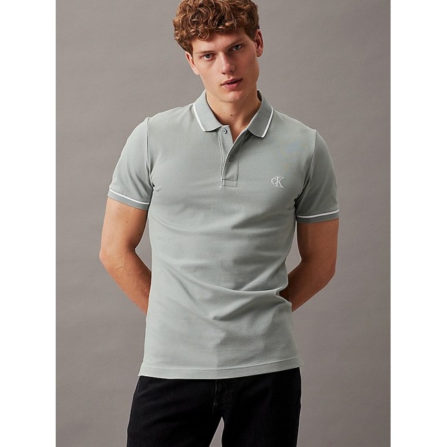 Polo Calvin Klein Hombre Gris