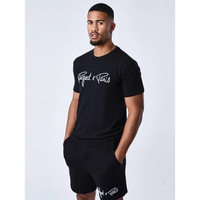 Camiseta Project X Paris Negra Hombre