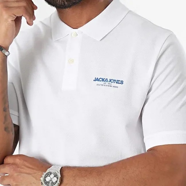 Polo Jack & Jones Hombre Blanco Polo Jack & Jones Hombre Blanco