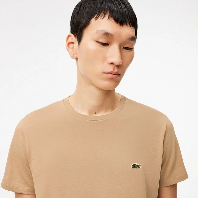 Camiseta Lacoste Beige Hombre