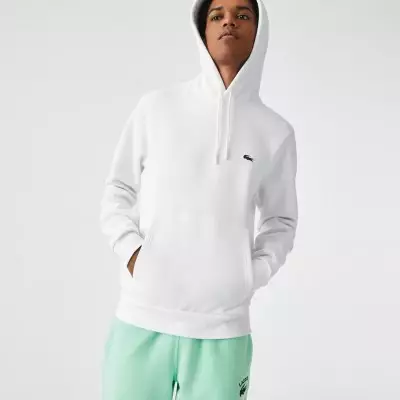 Sudadera Lacoste Blanca Hombre