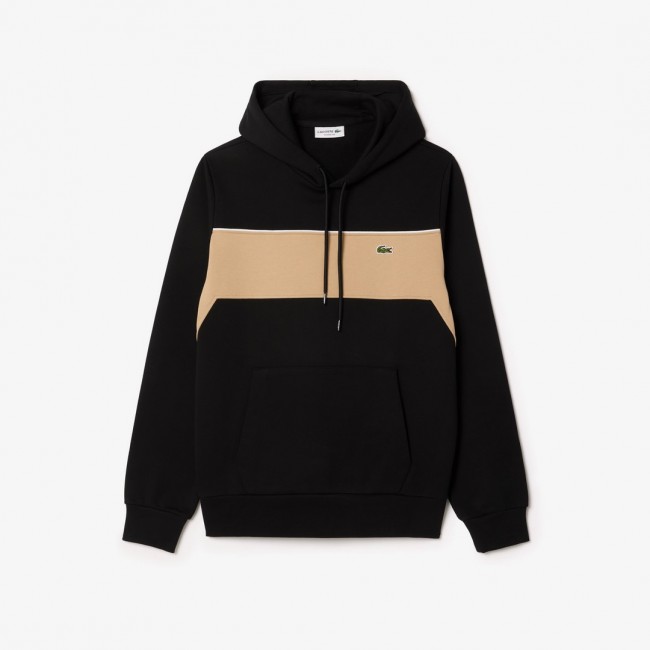 Sudadera Lacoste Hombre Negra y Beige