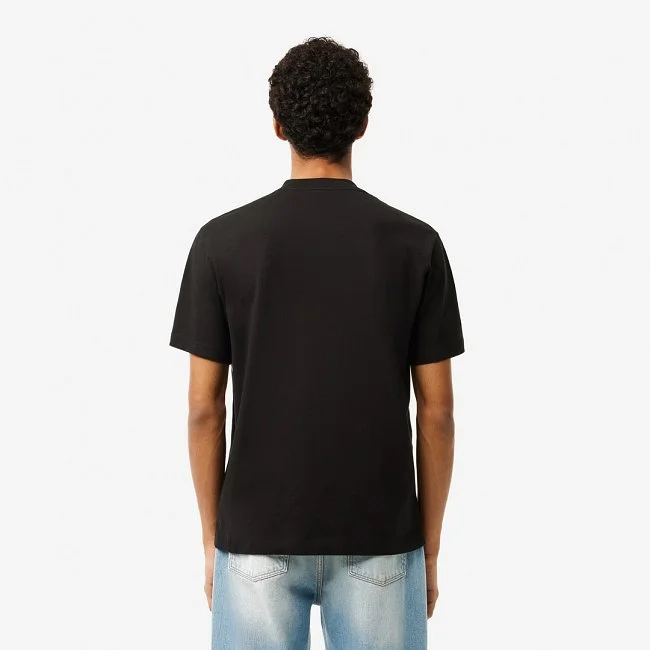 Camiseta Lacoste Negra y Beige Hombre
