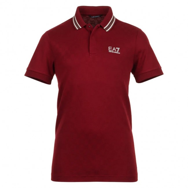 Polo burdeos hombre online