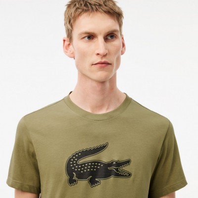 Camiseta Lacoste Hombre Kaki 2