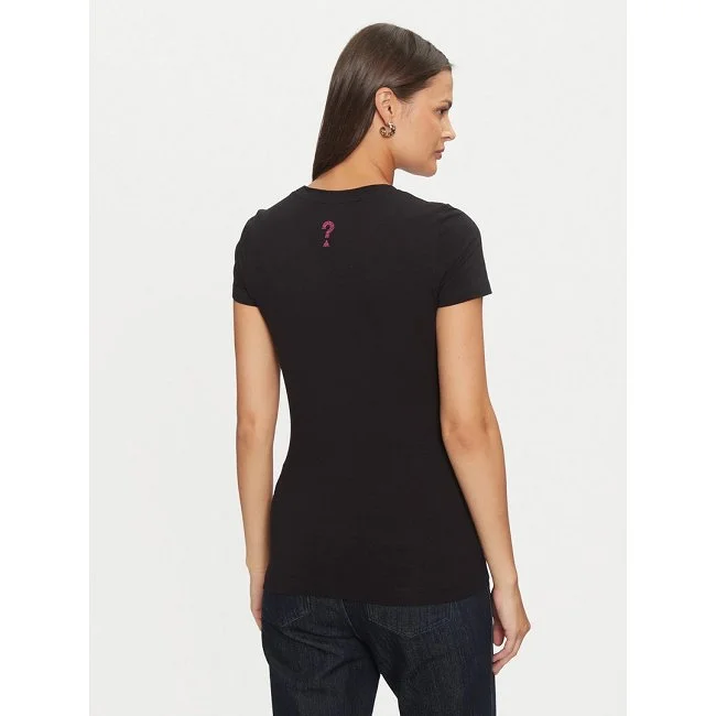 Camiseta Guess Negra y Morada Mujer