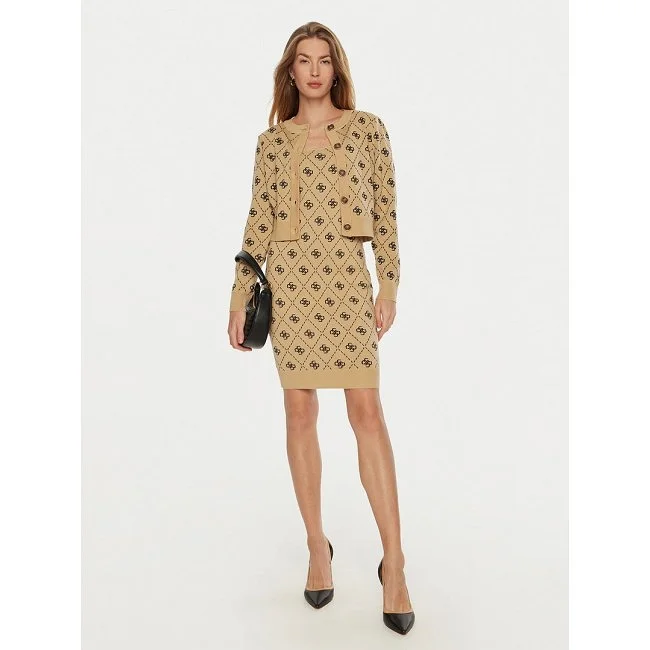 Vestido Guess Beige Estampado Mujer