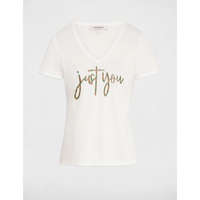 Camiseta Morgan Mujer Blanca