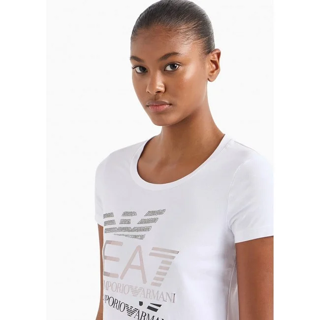 Camiseta Armani Mujer Blanca Camiseta Armani Mujer Blanca