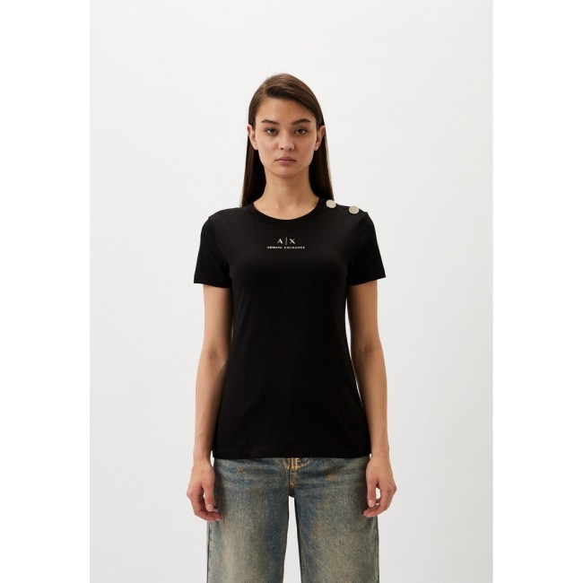 Camiseta Armani Exchange Mujer Negra