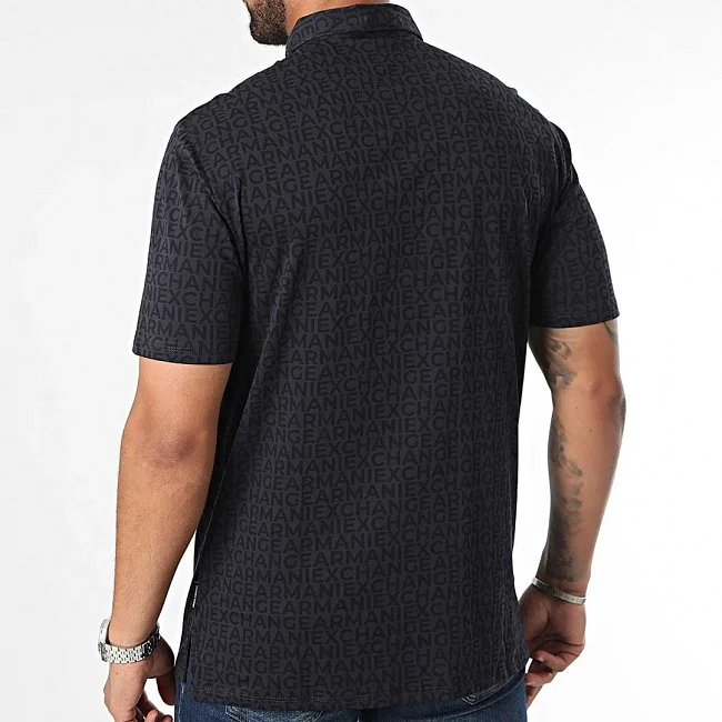 Polo Armani Exchange Hombre Azul Marino